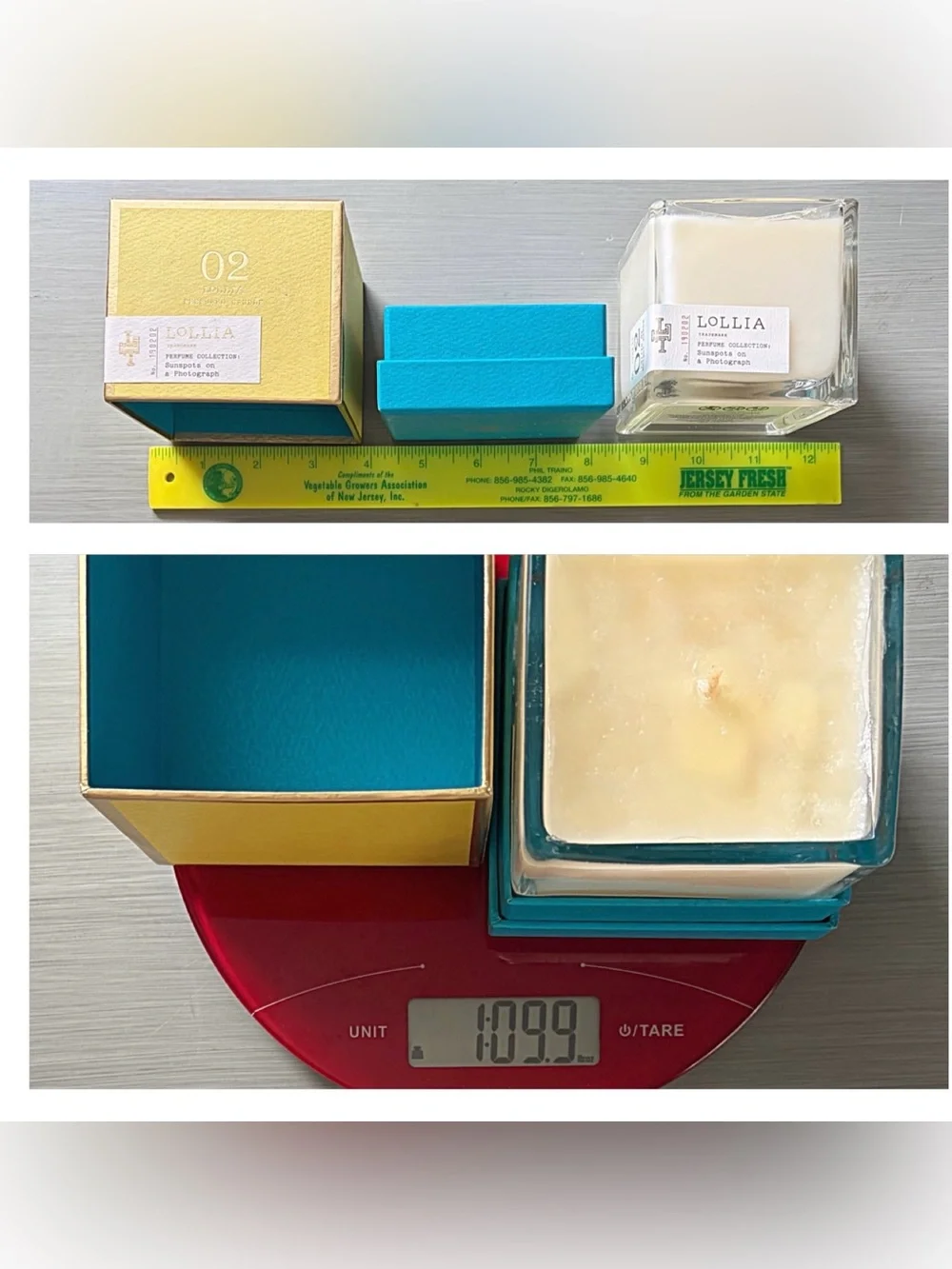 LOLLIA Poetic License Candle Margot Elena 02 Sunspots On Photograph DISCONTINUED
